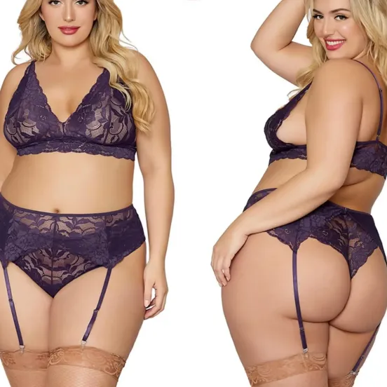 Lace Lingeri Trio XL | Find Your Own Passion Lace Lingerie Trio