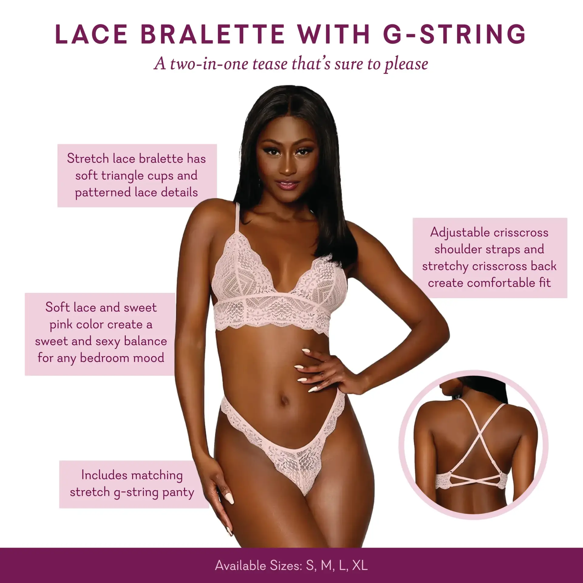 LaceBralette-GString_FeatureCard_EN | Find Your Own Passion Lace Bralette G-String