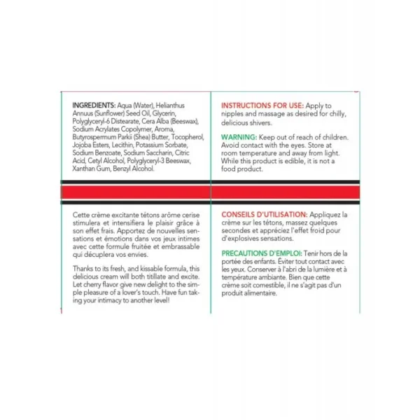 EXSENS of Paris Nipple Cream Cherry v3