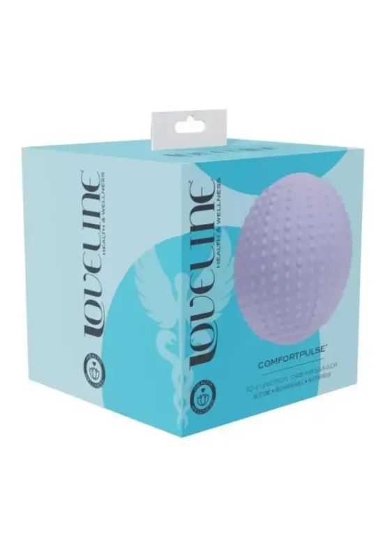 Loveline ComfortPulse 10 Function Silicone Rechargeable Massager - Lavender v1