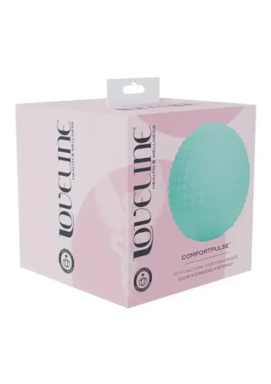 Loveline ComfortPulse 10 Function Vibrating Rechargeable Silicone Duo Massager – Green v1