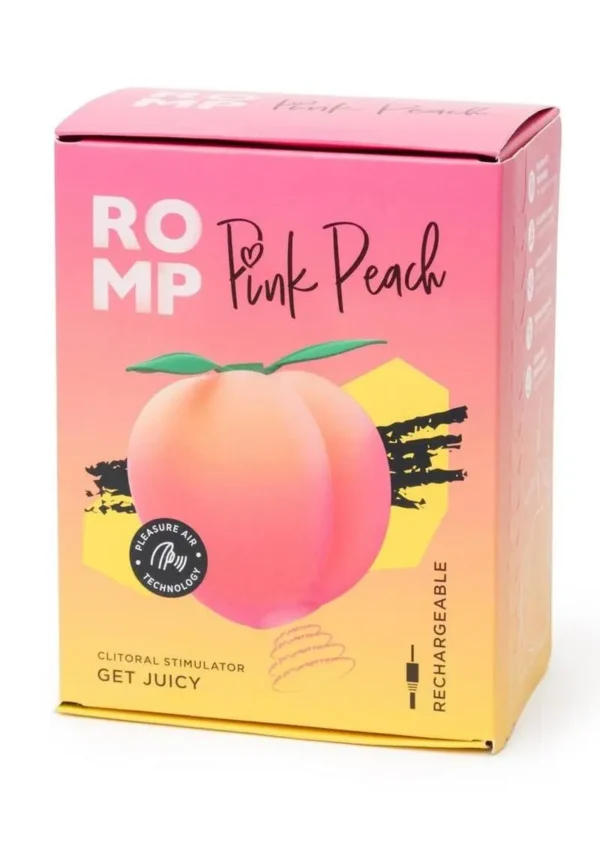 Romp Pink Peach Rechargeable Silicone Vibrator - Orange v1