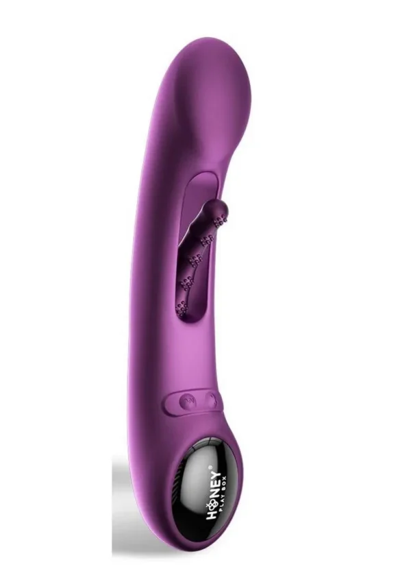 Tempo Pressure Sensing App Controlled Kinky Finger Tapping Rechargeable Silicone G-spot Vibrator v2