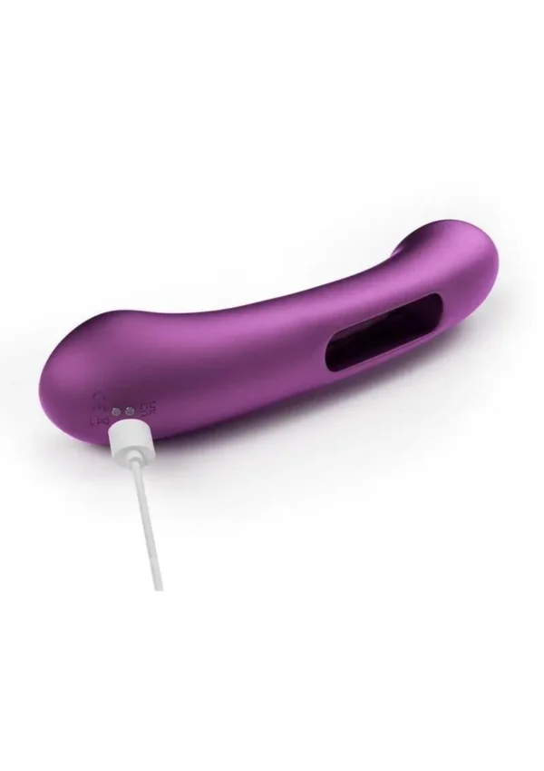 Tempo Pressure Sensing App Controlled Kinky Finger Tapping Rechargeable Silicone G-spot Vibrator v3