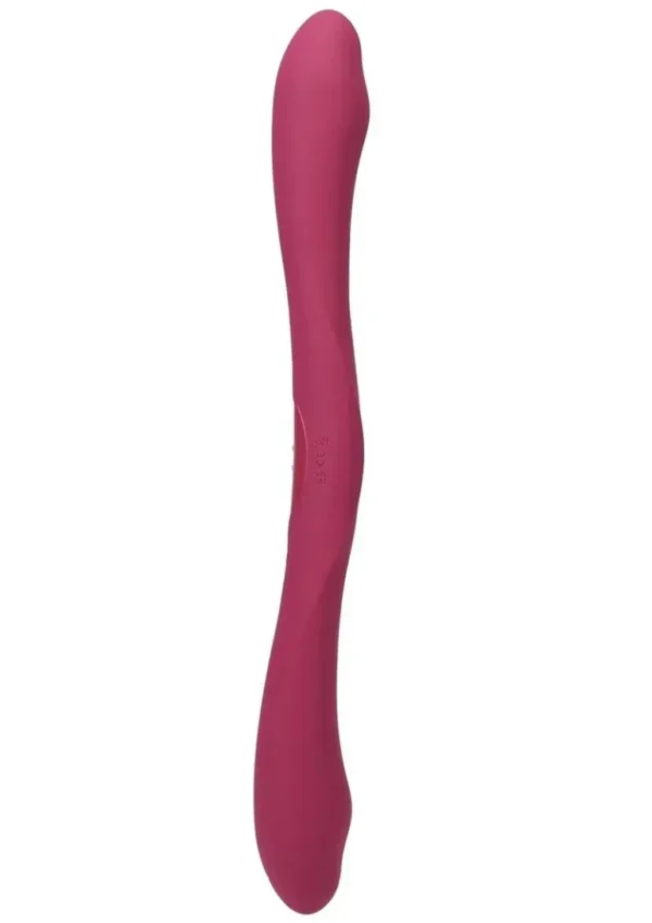 Tryst Duet Rechargeable Silicone Double End Vibrator with Remote Control - Pink v2