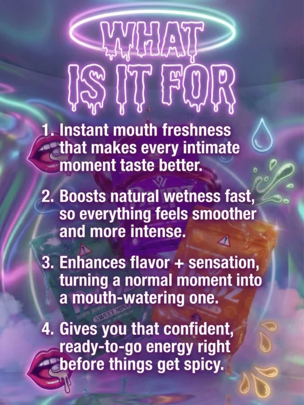 VVSex Candy Dripz Blow Job Fast Mint Enhancement Gummies What is it For