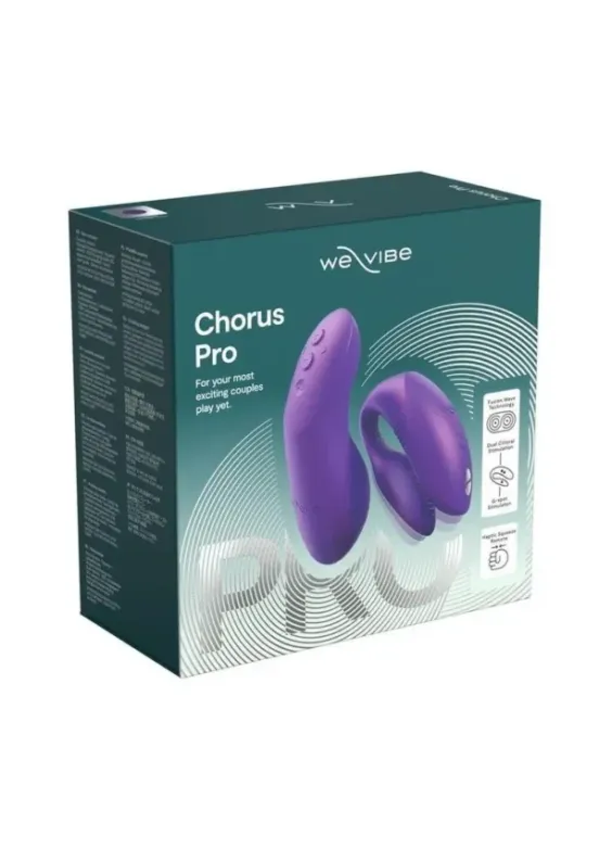 We-Vibe Chorus Rechargeable Silicone Couples Vibrator with Remote Control - Cosmic Purple v1