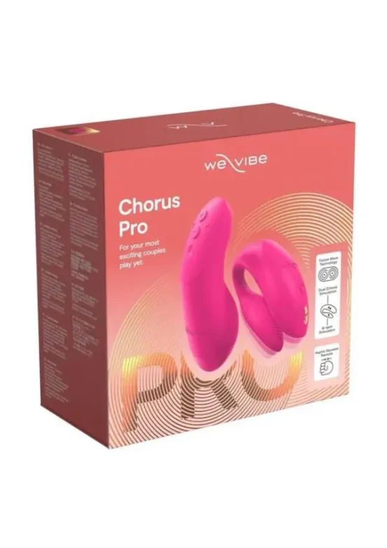 We-Vibe Chorus Rechargeable Silicone Couples Vibrator with Remote Control - Electric Pink v1