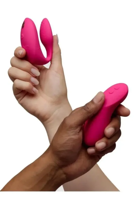 We-Vibe Chorus Rechargeable Silicone Couples Vibrator with Remote Control - Electric Pink v3