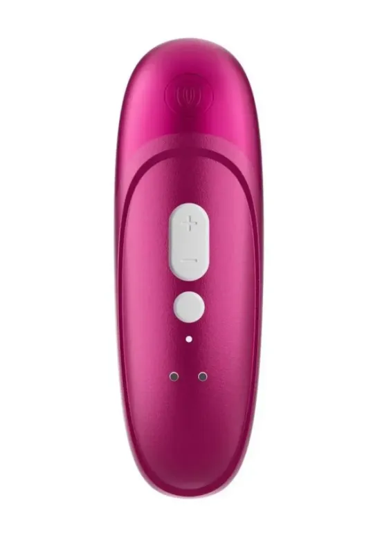 Womanizer Pleasure Air Pro Rechargeable Silicone Air Pulse Clitoral Vibrator - Vibrant Pink v4
