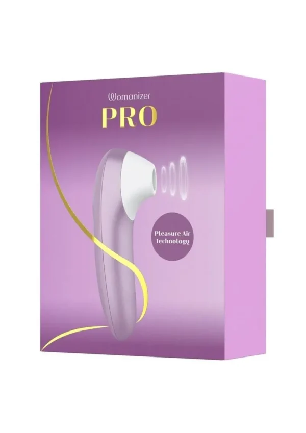 Womanizer Pro Rechargeable Silicone Air Pulse Clitoral Vibrator - Lavender_White v1