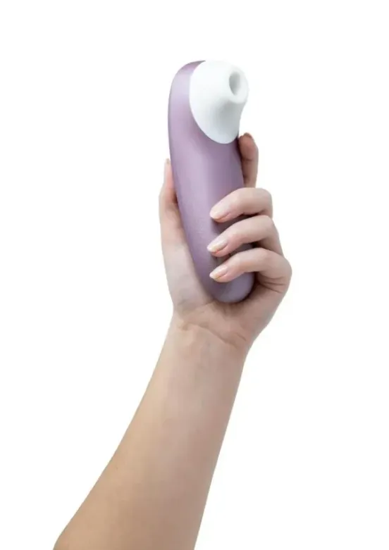 Womanizer Pro Rechargeable Silicone Air Pulse Clitoral Vibrator - Lavender_White v4