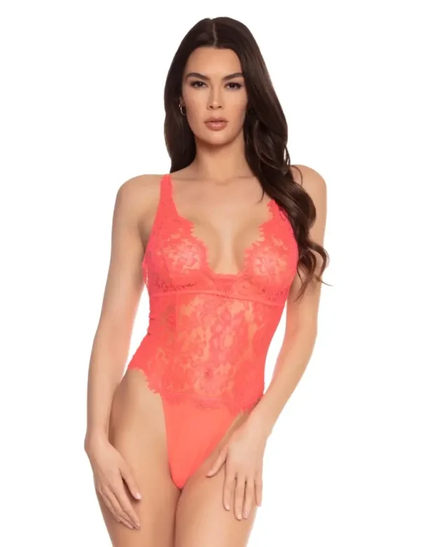 Eyelash Lace & Mesh Teddy