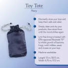 Toy Tote Navy v2 | Find Your Own Passion Toy Tote - Navy V2