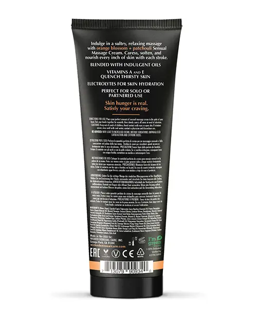 Wicked Sensual Care Orange Blossom & Patchouli Massage Cream v2