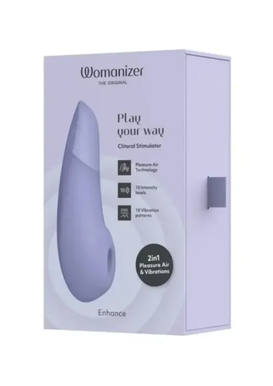 Womanizer Enhance Rechargeable Silicone Clitoral Stimulator Lilac v1