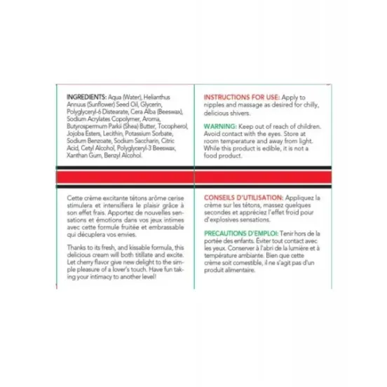 EXSENS of Paris Nipple Cream Cherry v3