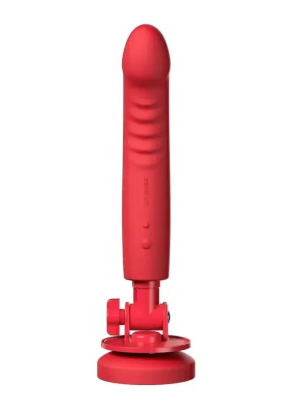 Lovense Mission 2 Silicone Rechargeable Vibrator - Red v3