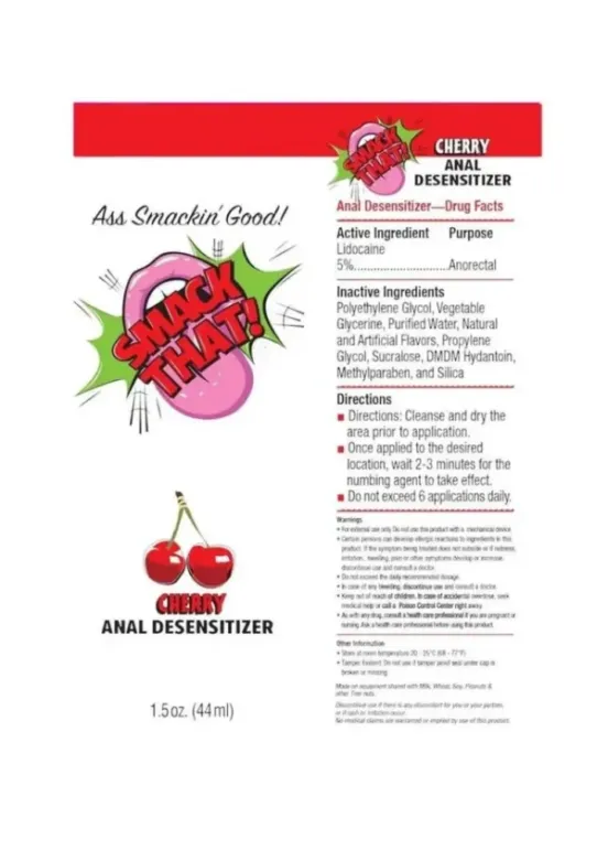 Smack That Anal Desensitizer 1.5oz - Cherry v3
