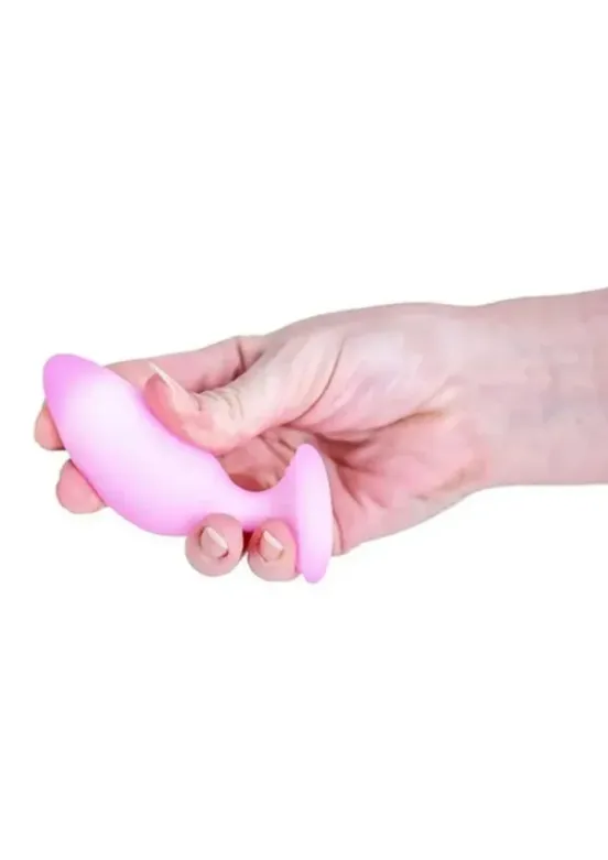 Softies Silicone Anal Plug 4in - Pink v3