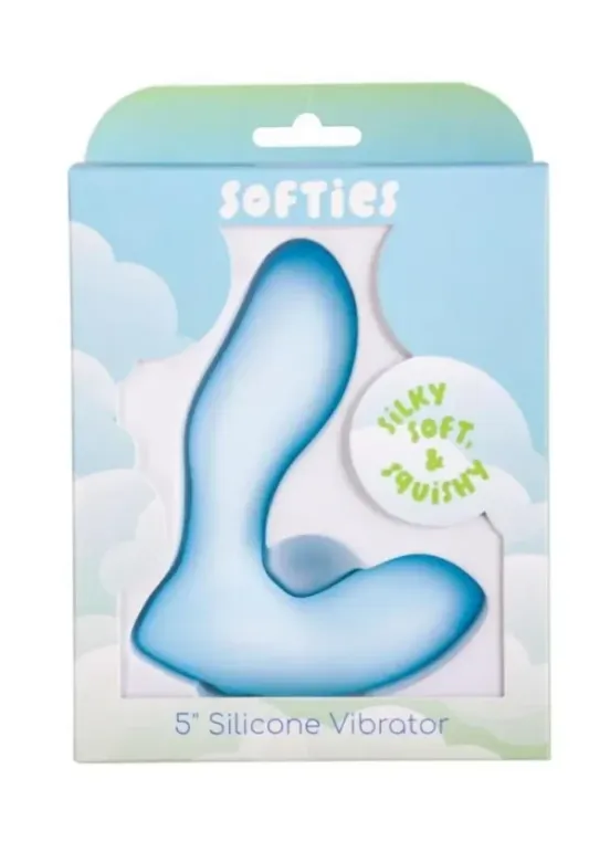 Softies Sual Silicone Rechargeable Vibrator Blue v1