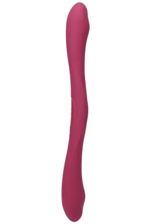 Tryst Duet Rechargeable Silicone Double End Vibrator with Remote Control - Pink v2