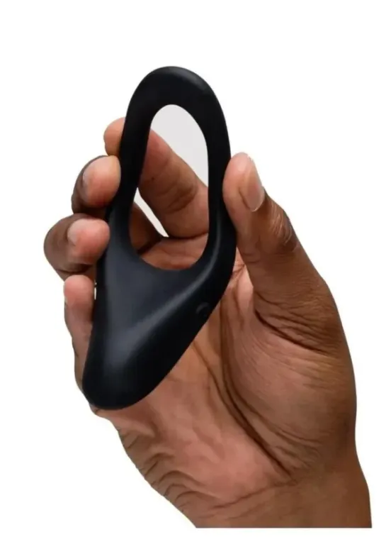 We-Vibe Verge 2 Rechargeable Silicone Vibrating Perineum Cock Ring - Black v4