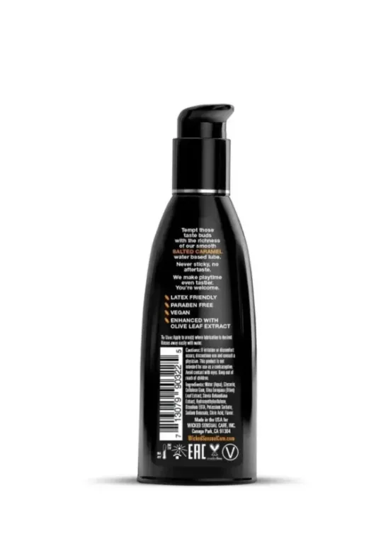 Wicked Aqua Water Based Flavored Lubricant Salted Caramel 2oz v2