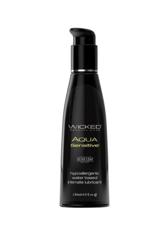Wicked Aqua Water Based Sensitive Hypoallergenic Lubricant 4oz