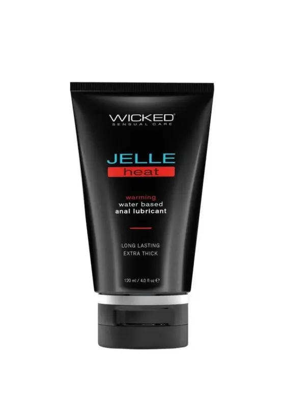 Wicked Jelle Heat Water Based Warming Anal Gel Lubricant 4oz | Find Your Own Passion Wicked Jelle Heat Water Based Warming Anal Gel Lubricant 4oz