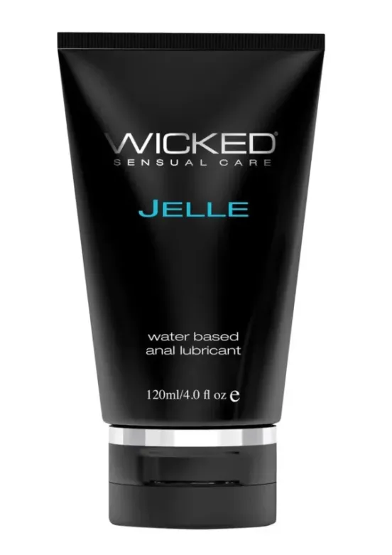 Wicked Jelle Water Based Anal Gel Lubricant 4oz Tube