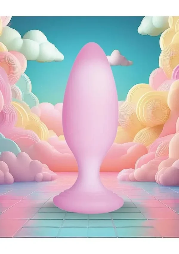 Softies Silicone Anal Plug 4in - Pink v4