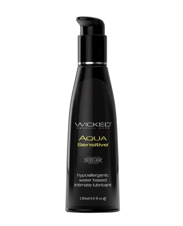 Wicked Sensual Care Hypoallergenic Aqua Sensitive Waterbased Lubricant - 4 oz Unscented v1