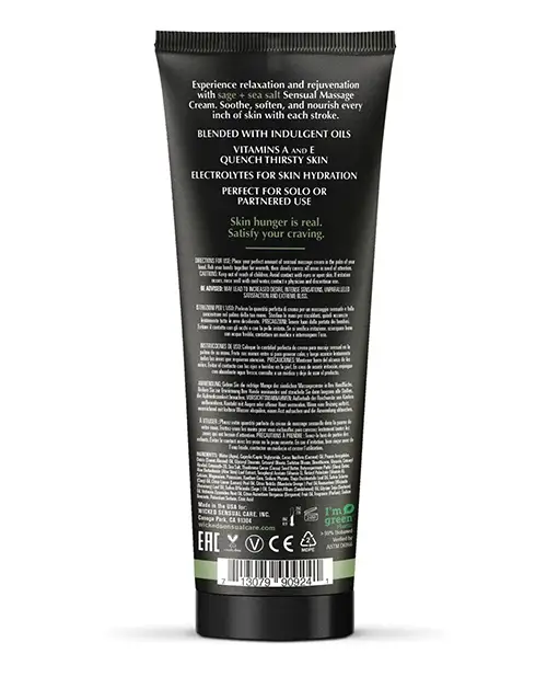 Wicked Sensual Care Sage & Sea Salt Massage Cream v2
