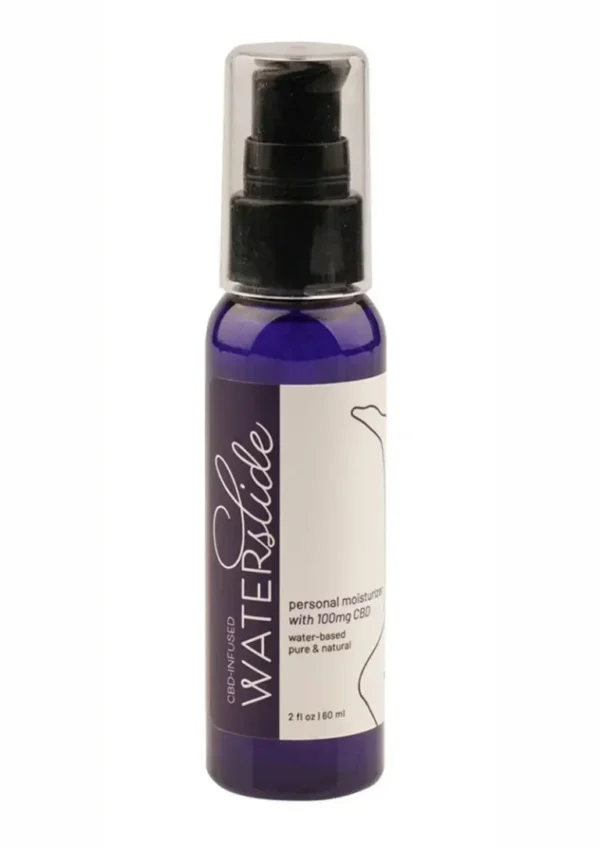 Earthly Body WaterSlide 100mg CBD Infused Personal Moisturizer Water Based Lubricant 2oz