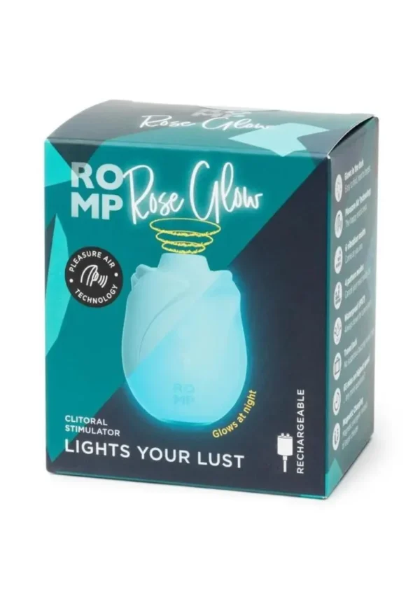 Romp Rose Glow Rechargeable Silicone Glow-In-The-Dark Air v1