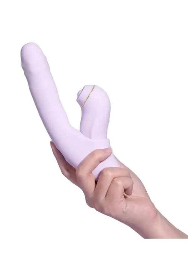 Svakom DuoGlow Rechargeable Silicone Dual Vibrator - Lavender_Gold v4