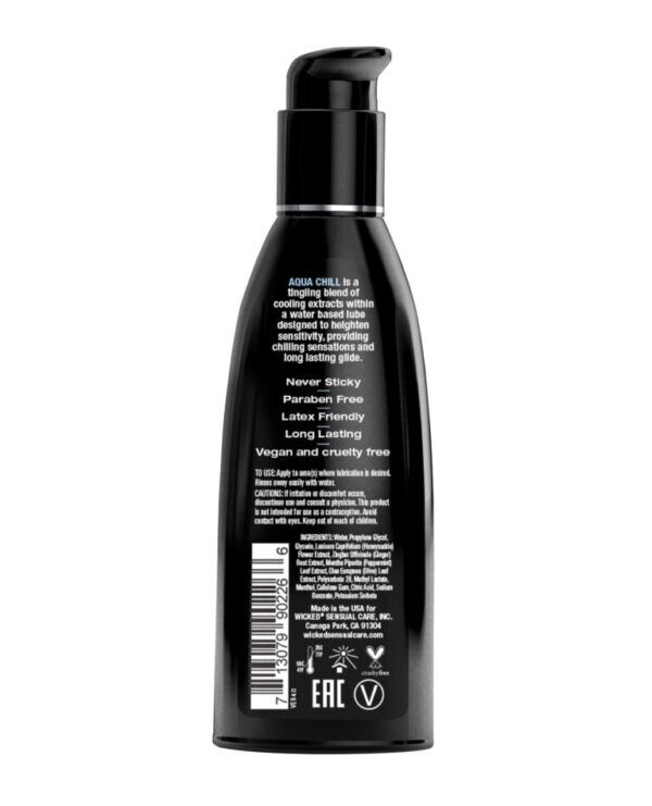 Wicked Sensual Care Aqua Chill Water Based Cooling Lubricant - 2 oz v2