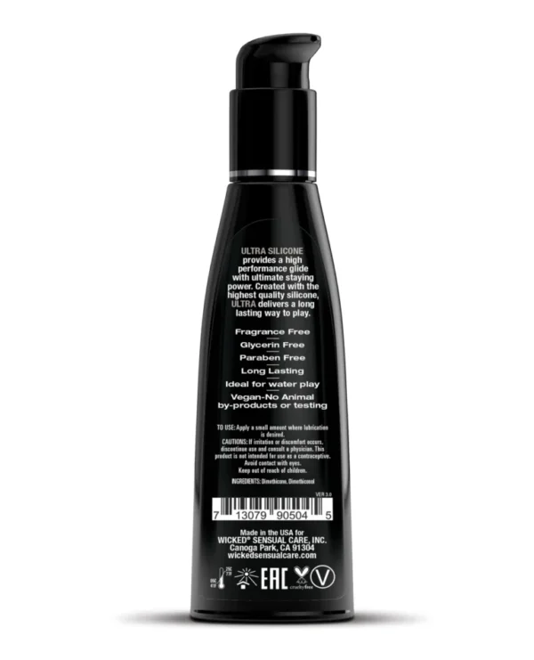 Wicked Sensual Care Ultra Silicone Based Lubricant - 4 oz v2