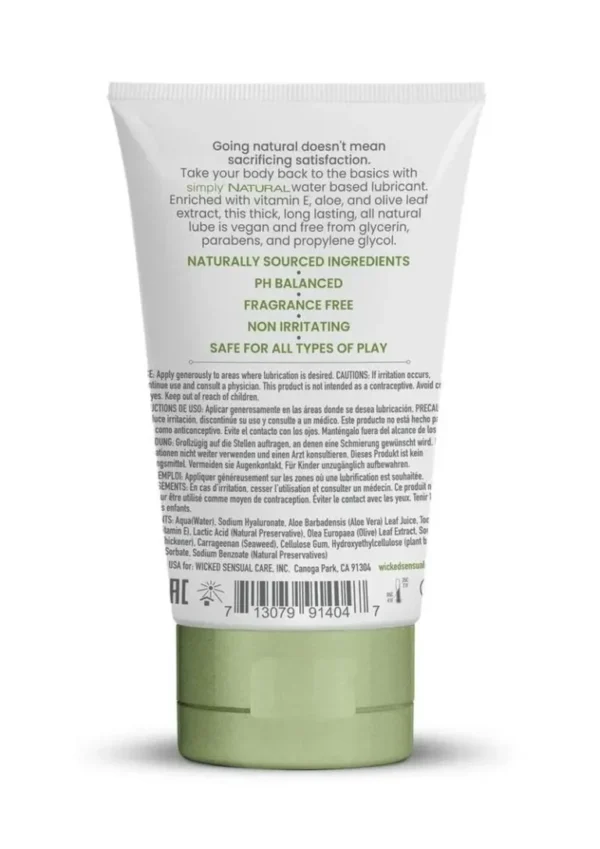 Wicked Simply Natural Water Based Gel 4oz v2