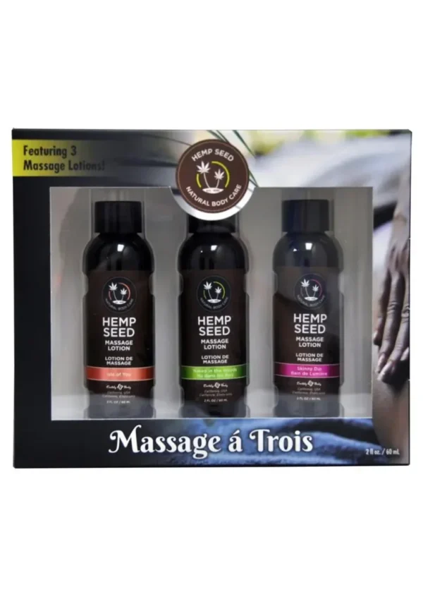 Earthly Body Hemp Seed Massage Lotion Gift Box