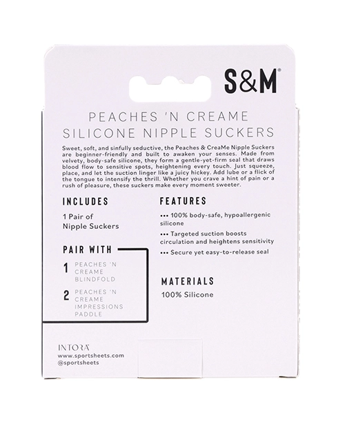 Sex Mischief Peaches n CreaMe Silicone Nipple Suckers v5